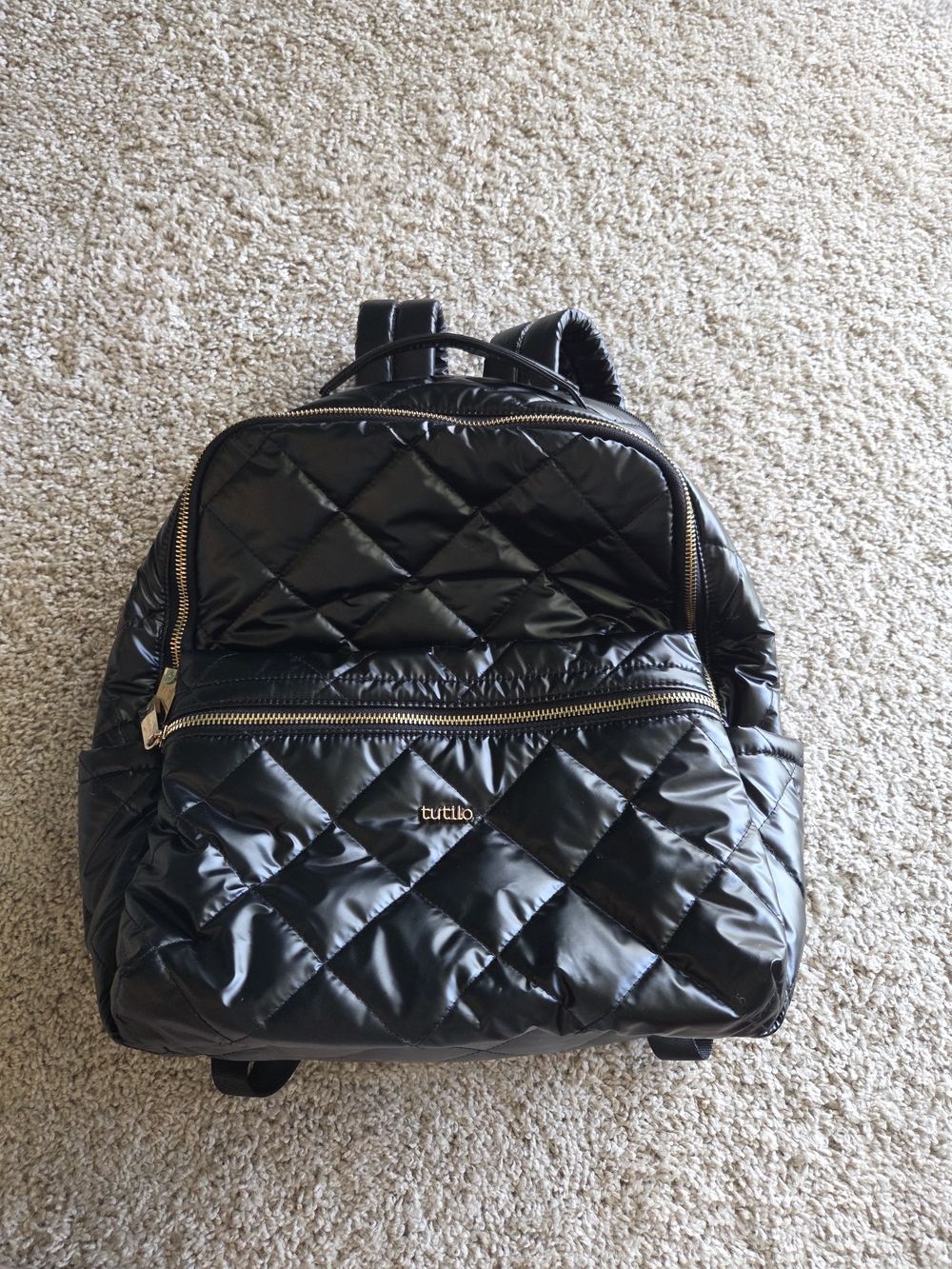 Quilted Black Women's Backpack - Sleek Everyday Carry